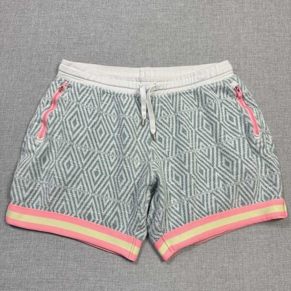 Chubbies Sweat Shorts Mens Large Green Cotton Drawstring Elastic Waist 7" Inseam
